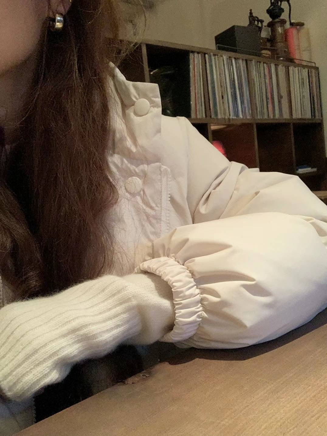 Ounce pocket hood duck down jumper-2col