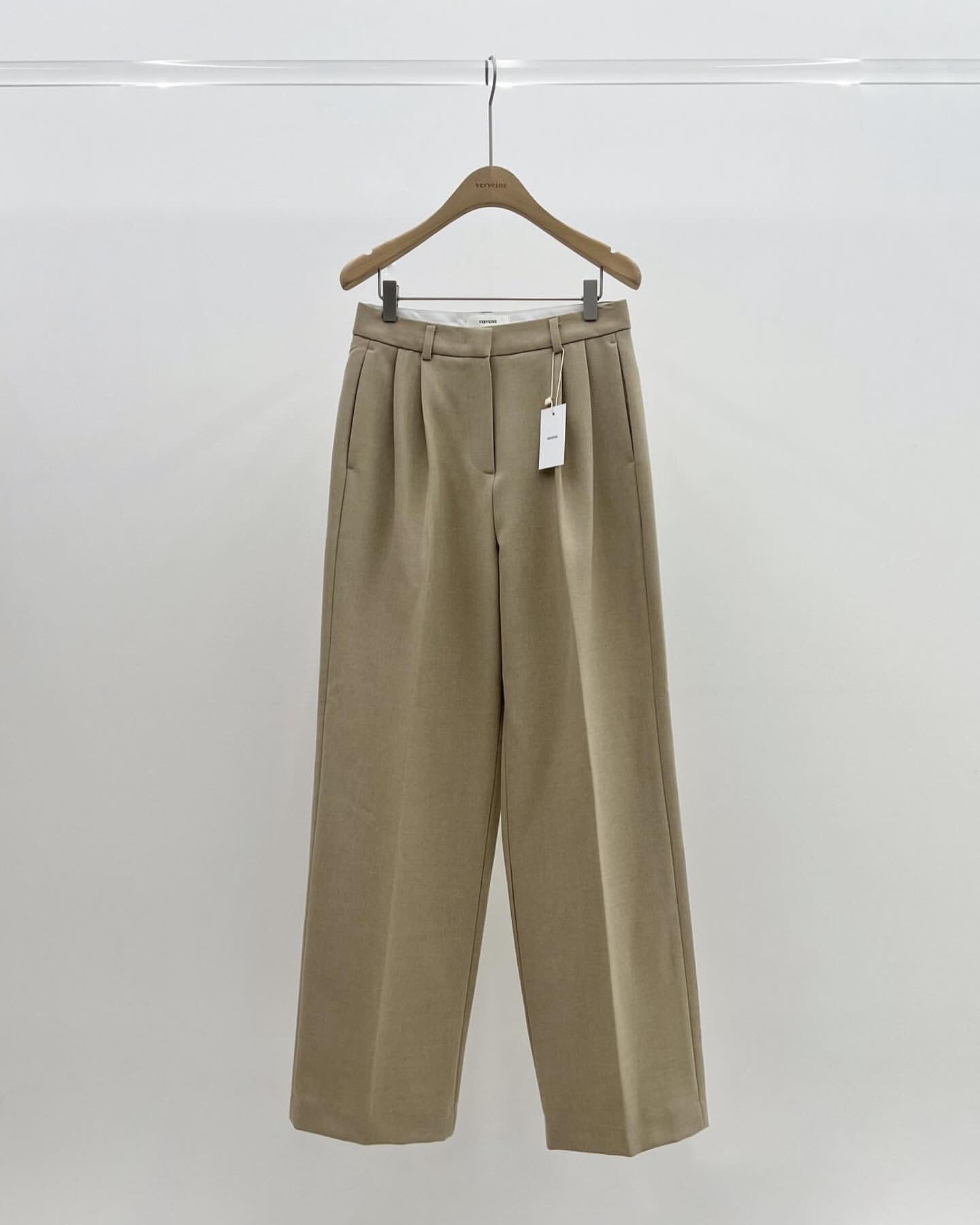 Flow two pintuck slacks-3col