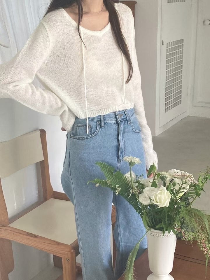 Mohair strap knit-2col