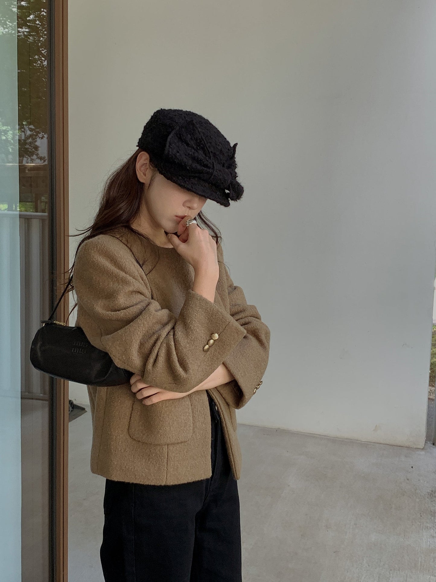 racket wool jacket-3col