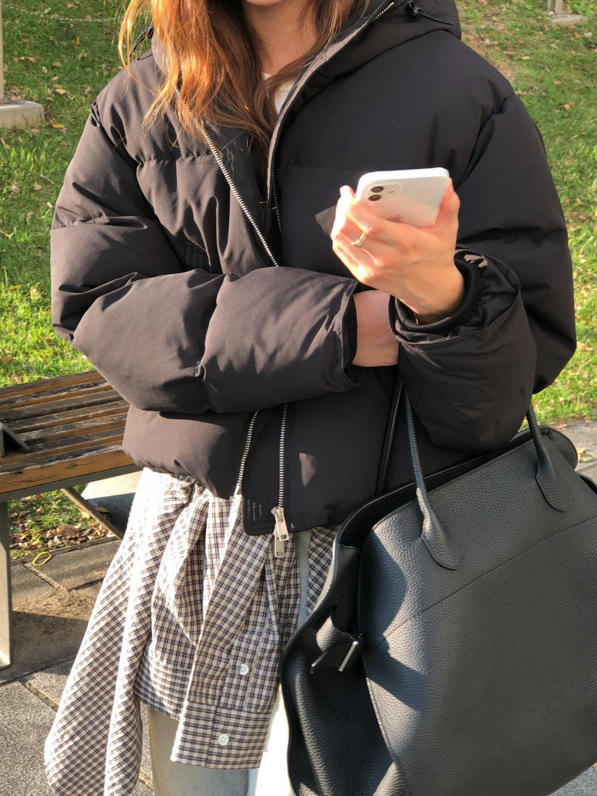 Noa hood duck down padding-3col