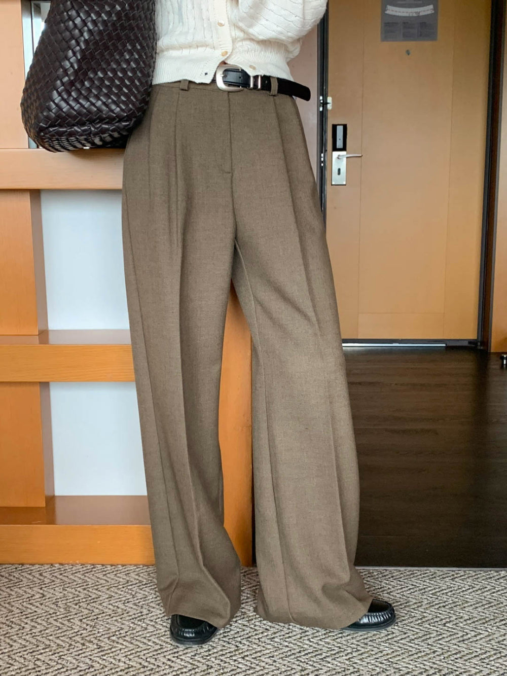 gray-s即納 boka slacks-3col