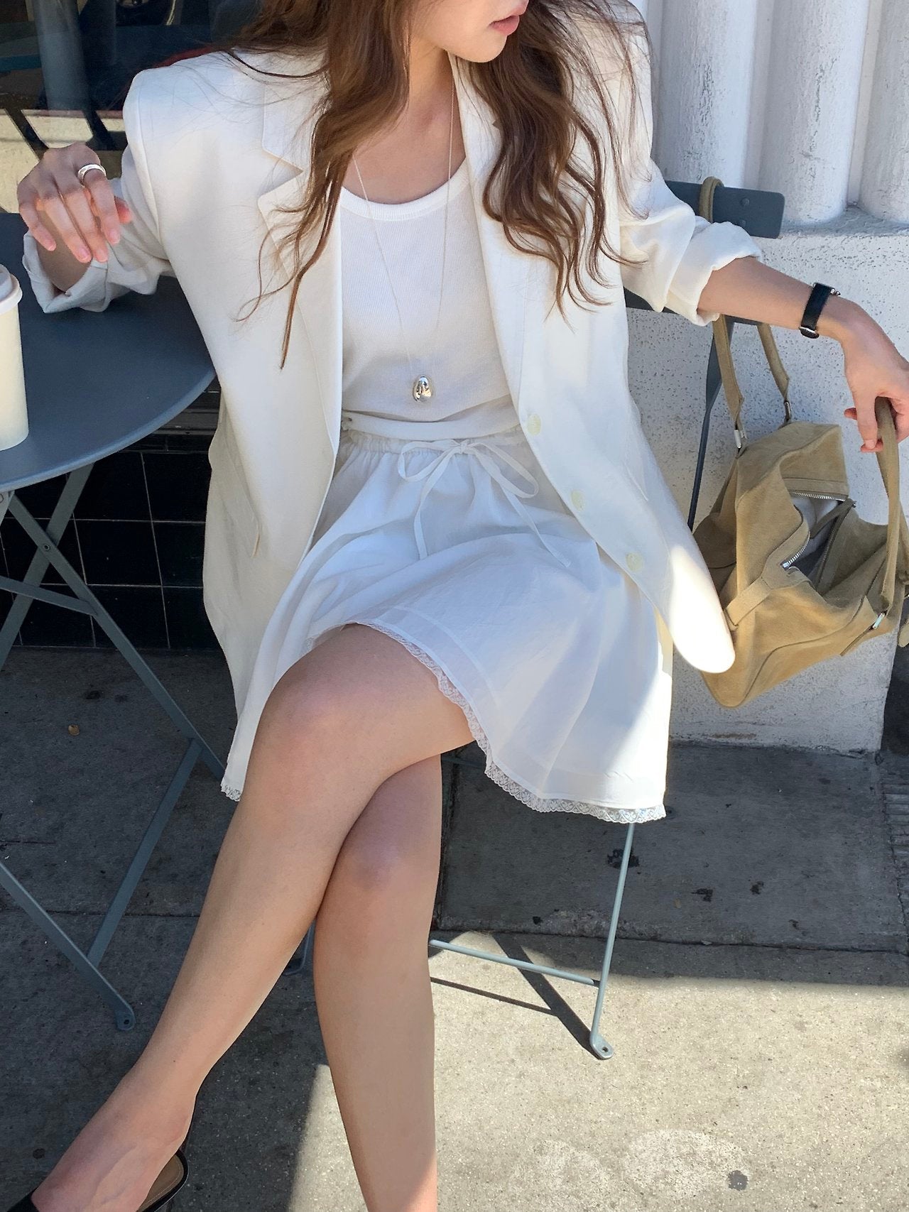 Mago linen blazer-2col