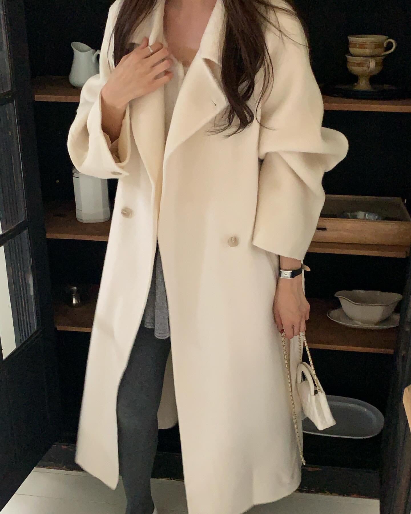 即納 riette nhoa long handmade coat