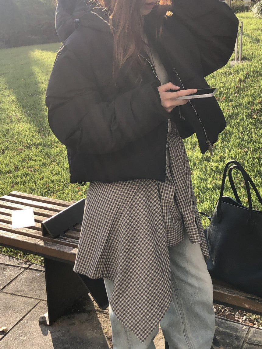 Noa hood duck down padding-3col