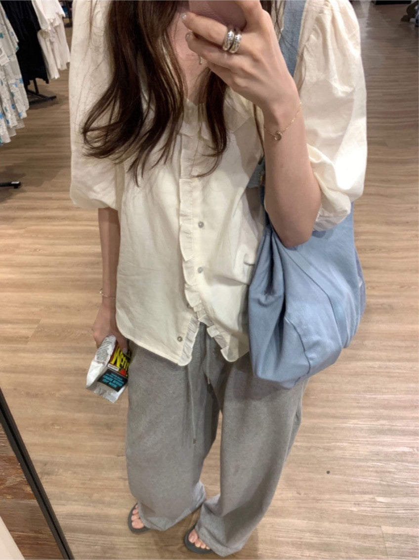 Beach printing pants-3col