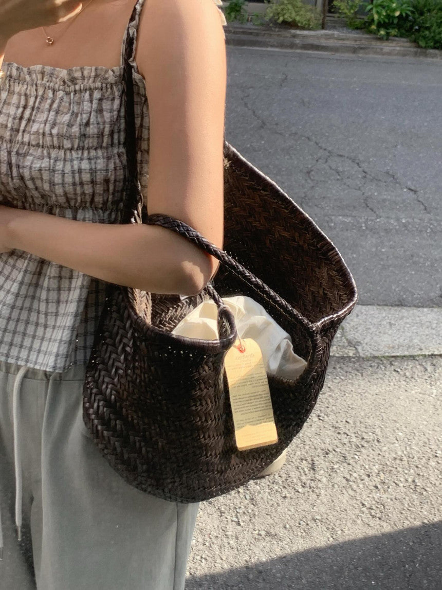 liter blanc check blouse