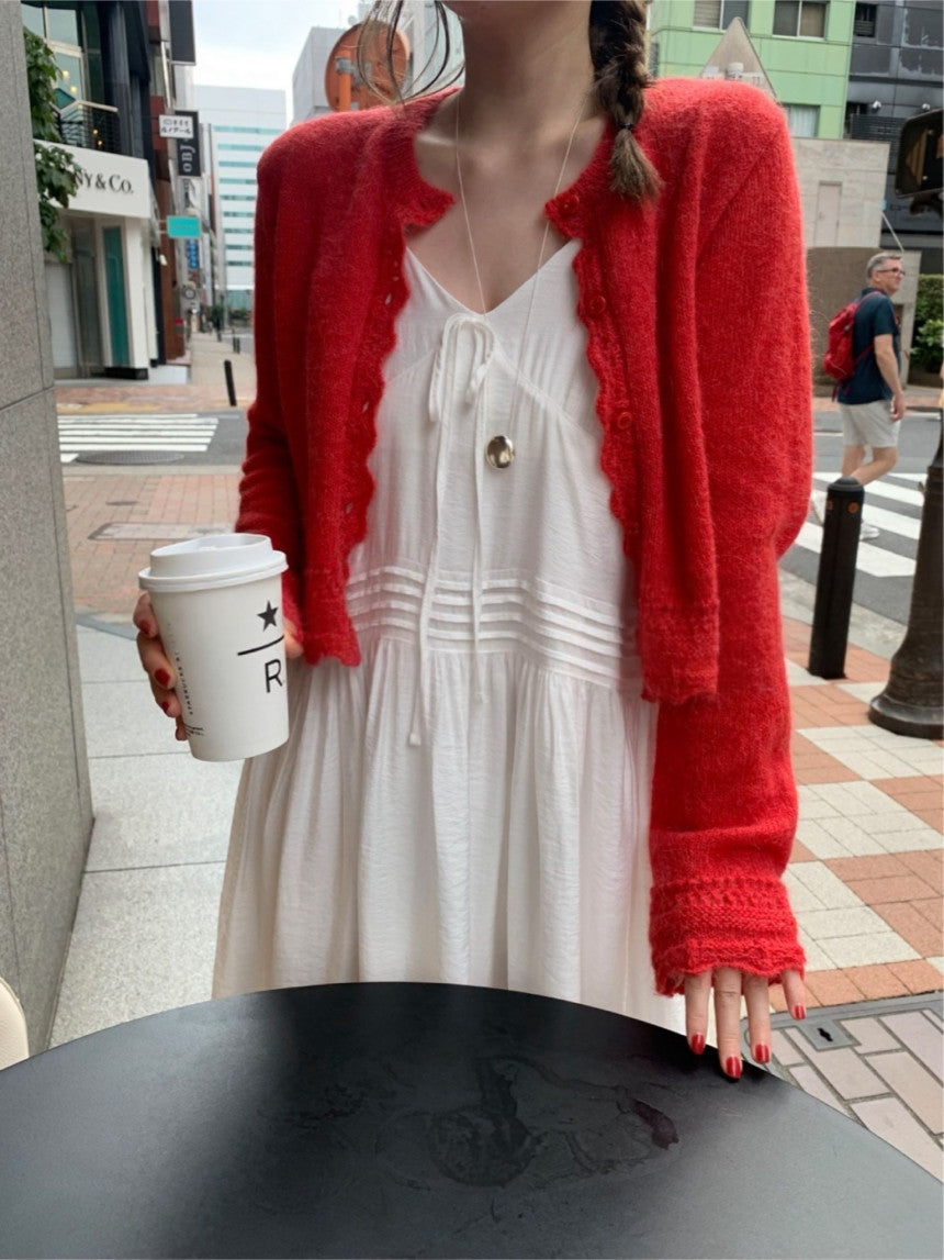 romantic alpaca cardigan-4col