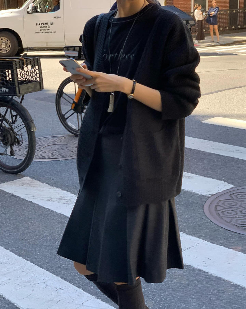 Mue hachi cardigan-4col