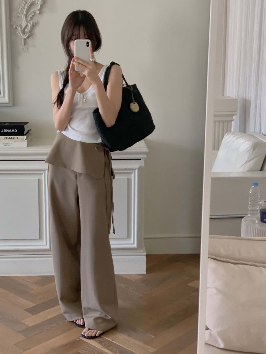 wrap slacks set-3col