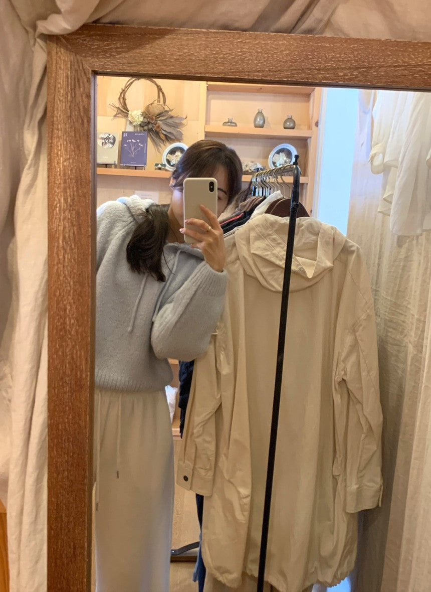 liter momo alpaca hood knit-2col