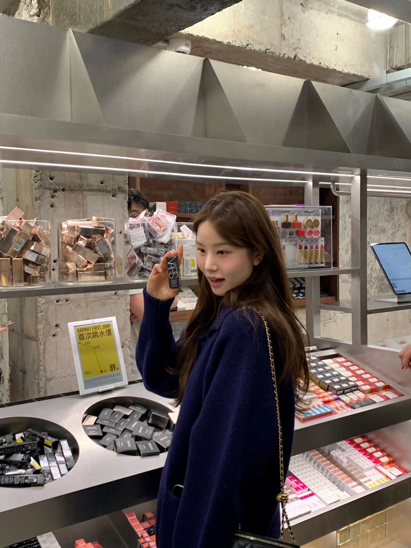 Ounce bailey collar knit cardigan-2col