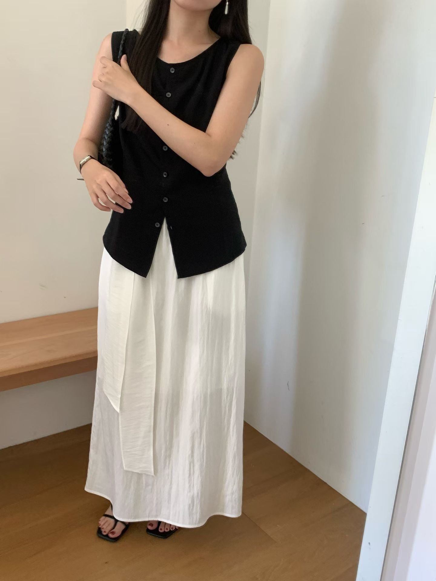 Jeanne maxi skirt-2col