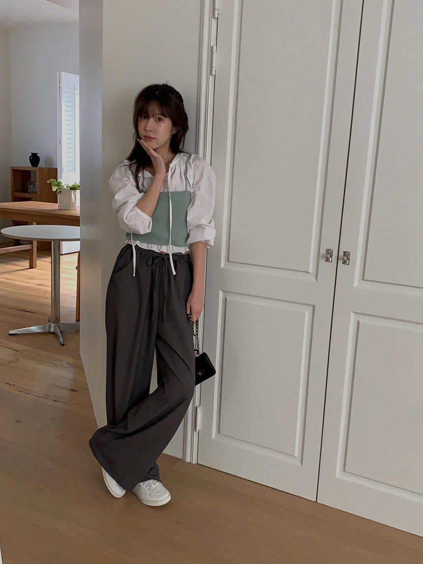 mousse wool slacks-3col