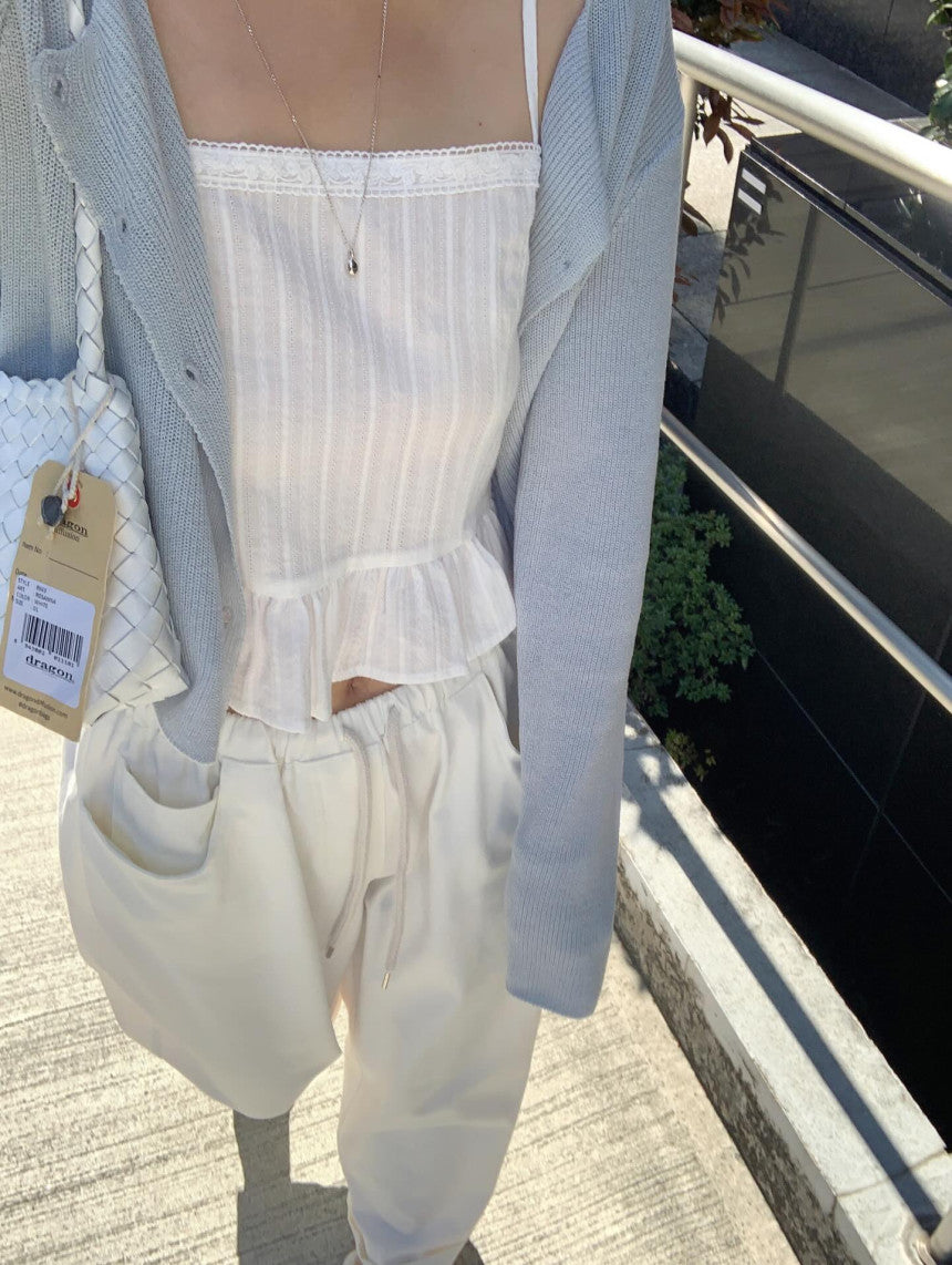liter molly frill bustier blouse
