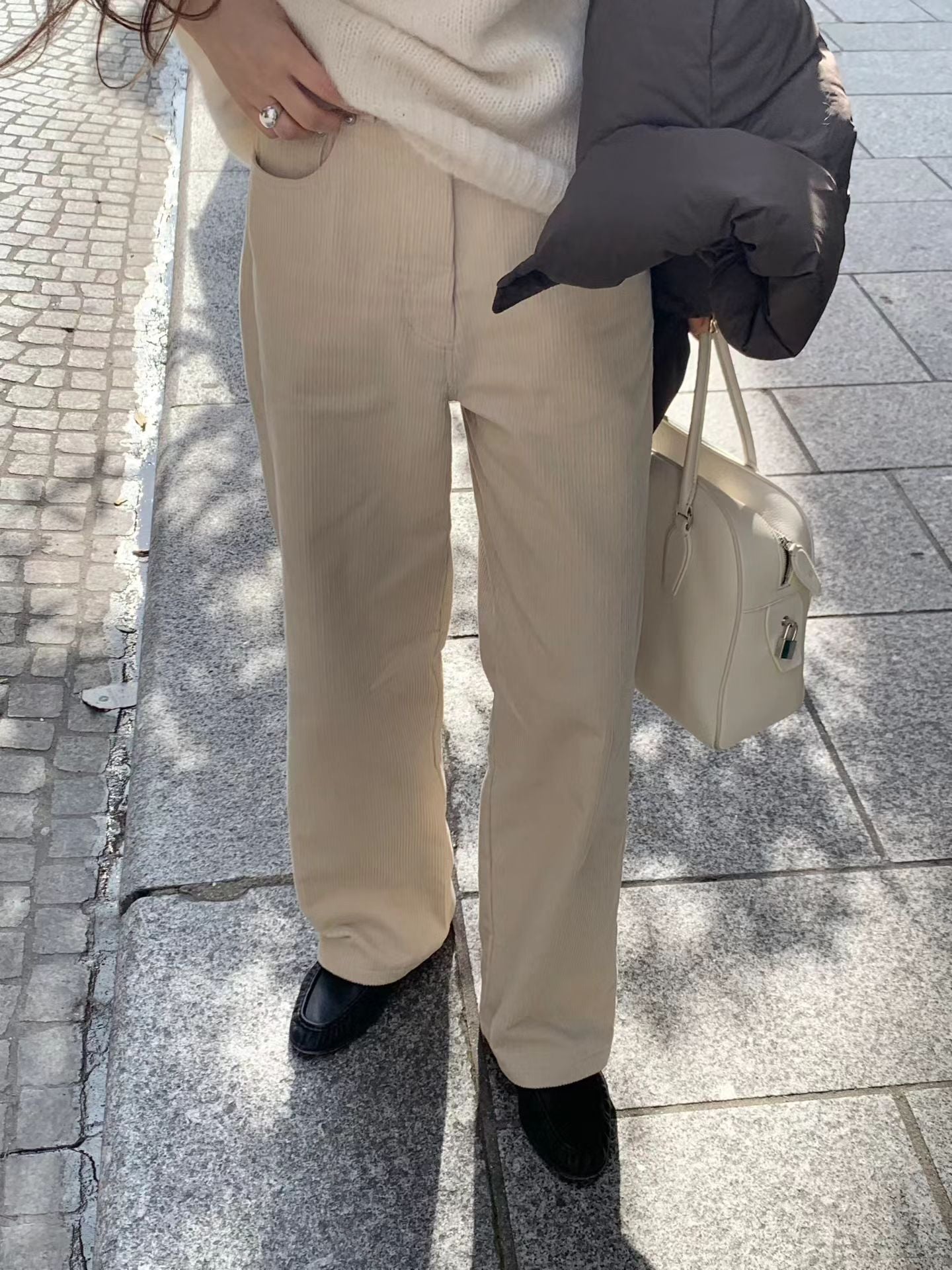 Ounce gimo corduroy pants-4col