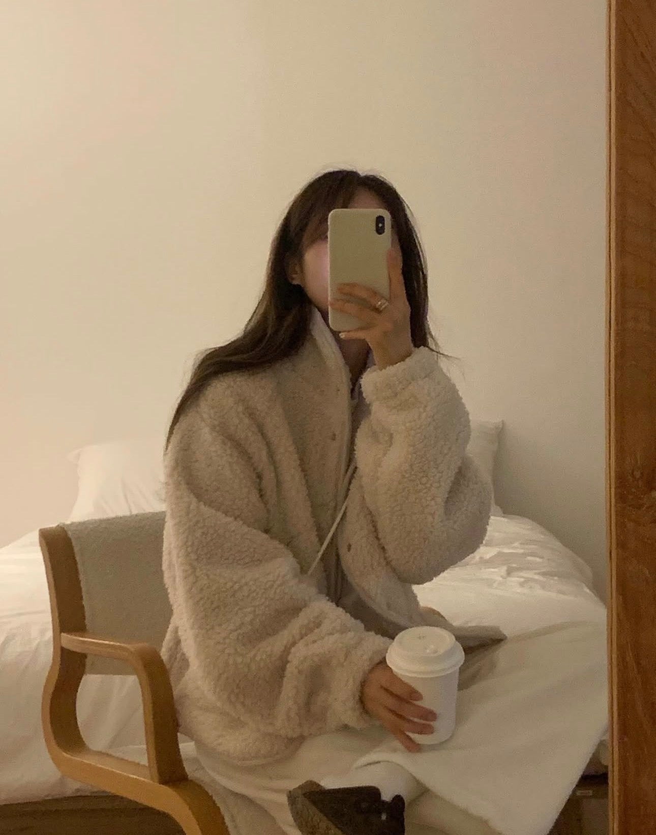 liter teddy searing fleece jumper-2col