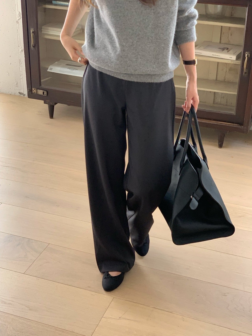 Row flare slacks-3col