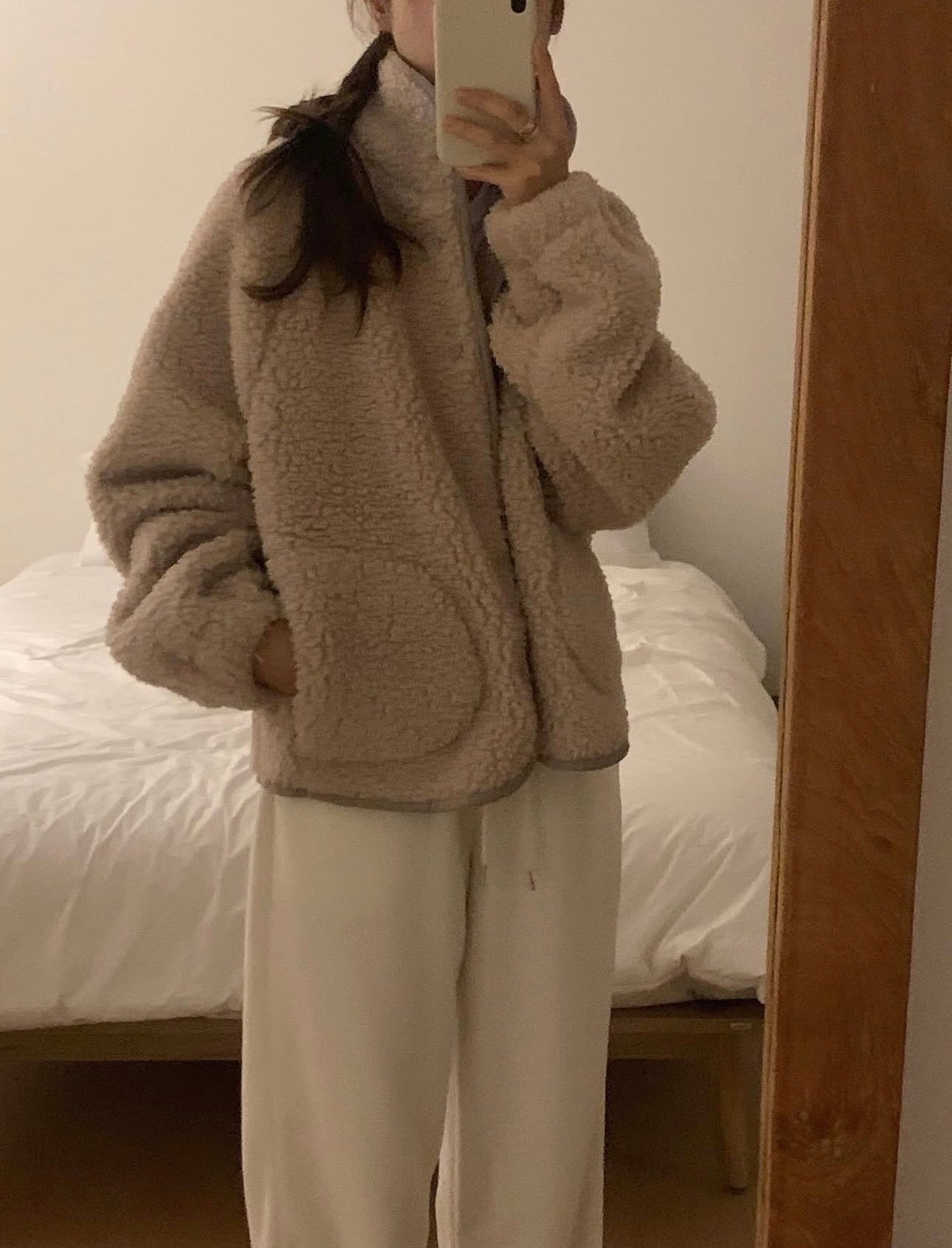 liter teddy searing fleece jumper-2col