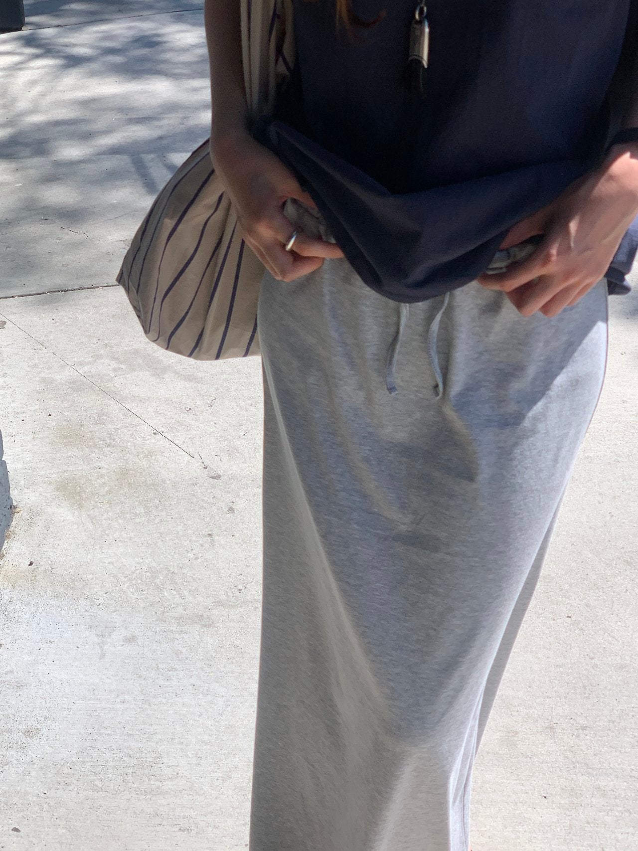 Rive jersey long skirt-4col