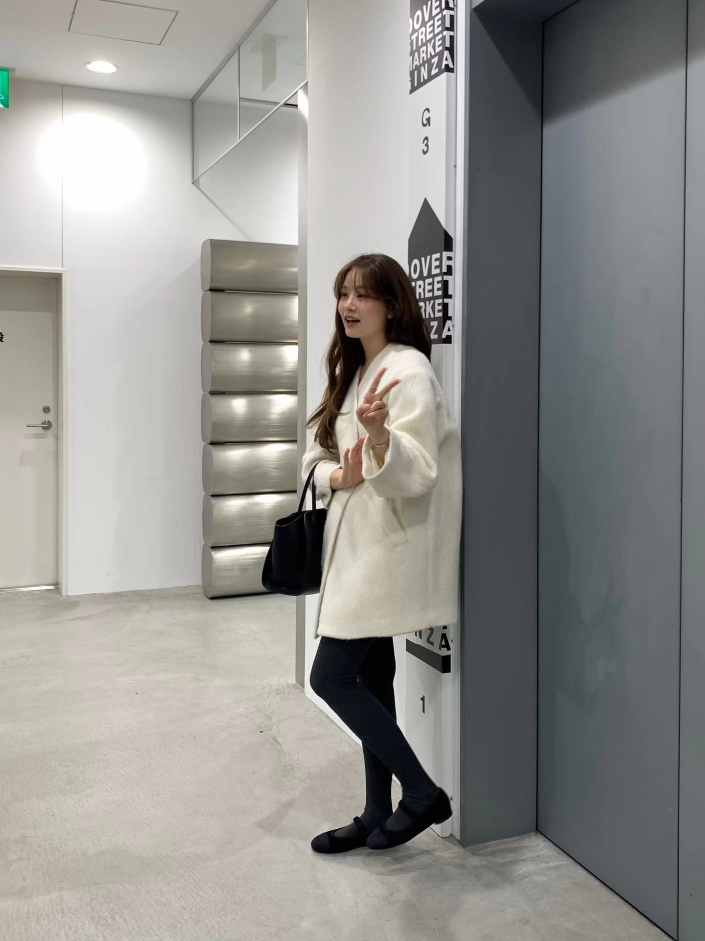 Ounce sander alpaca half coat-2col