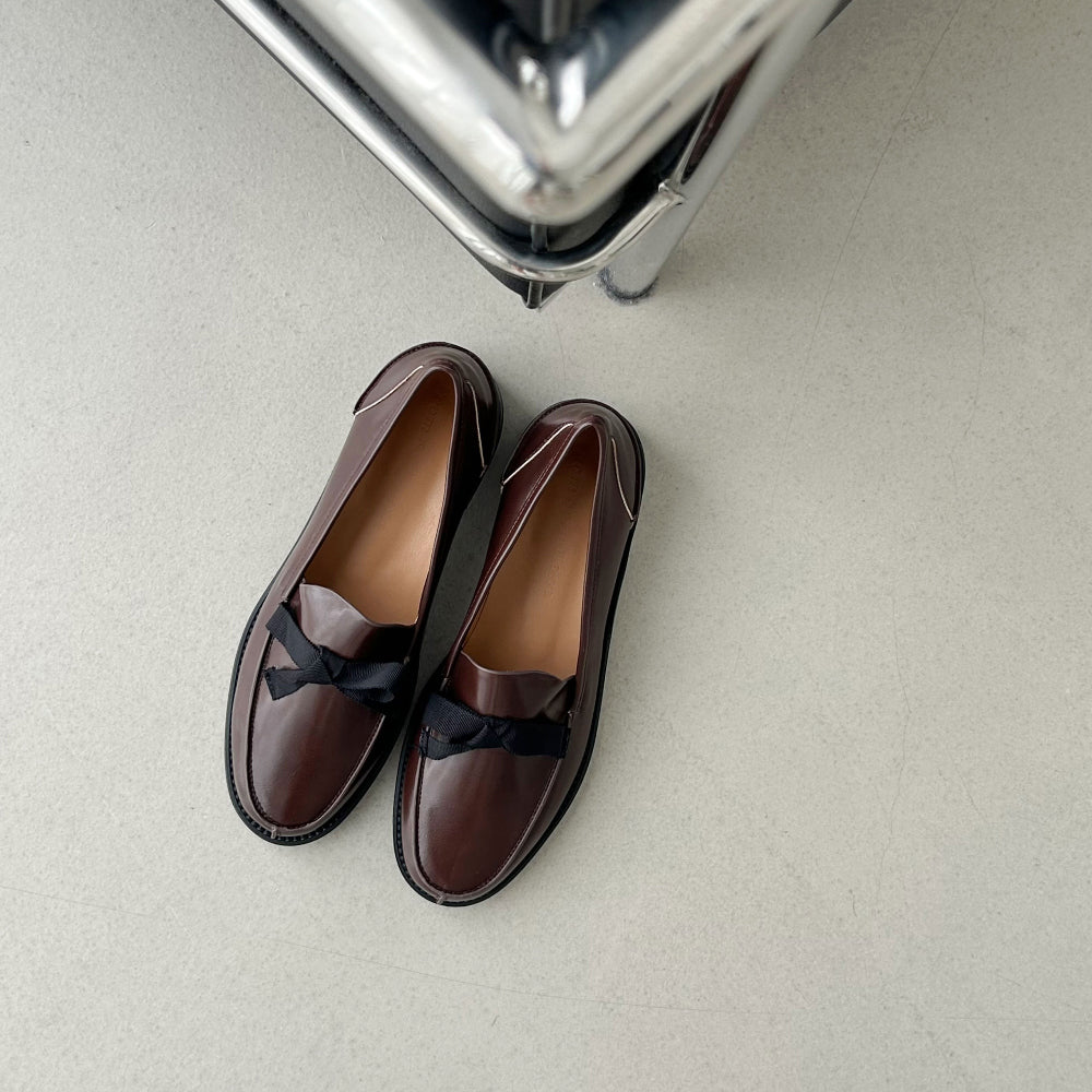 sol ribbon loafers-2col