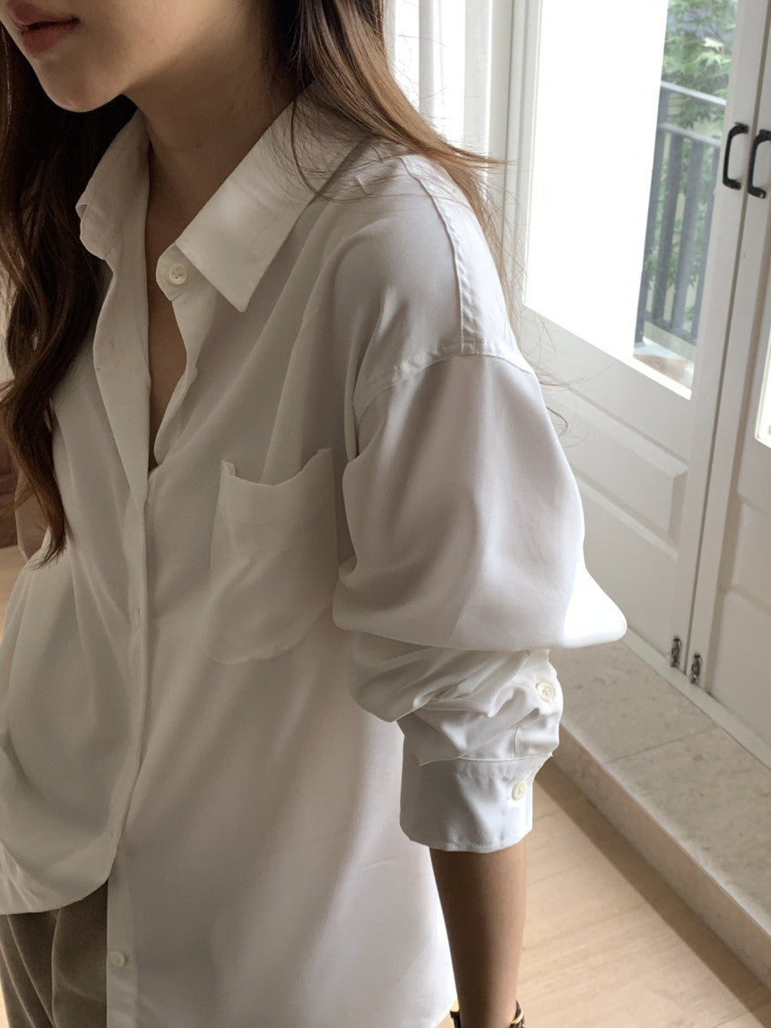 Lumiere napping tencel shirt-4col