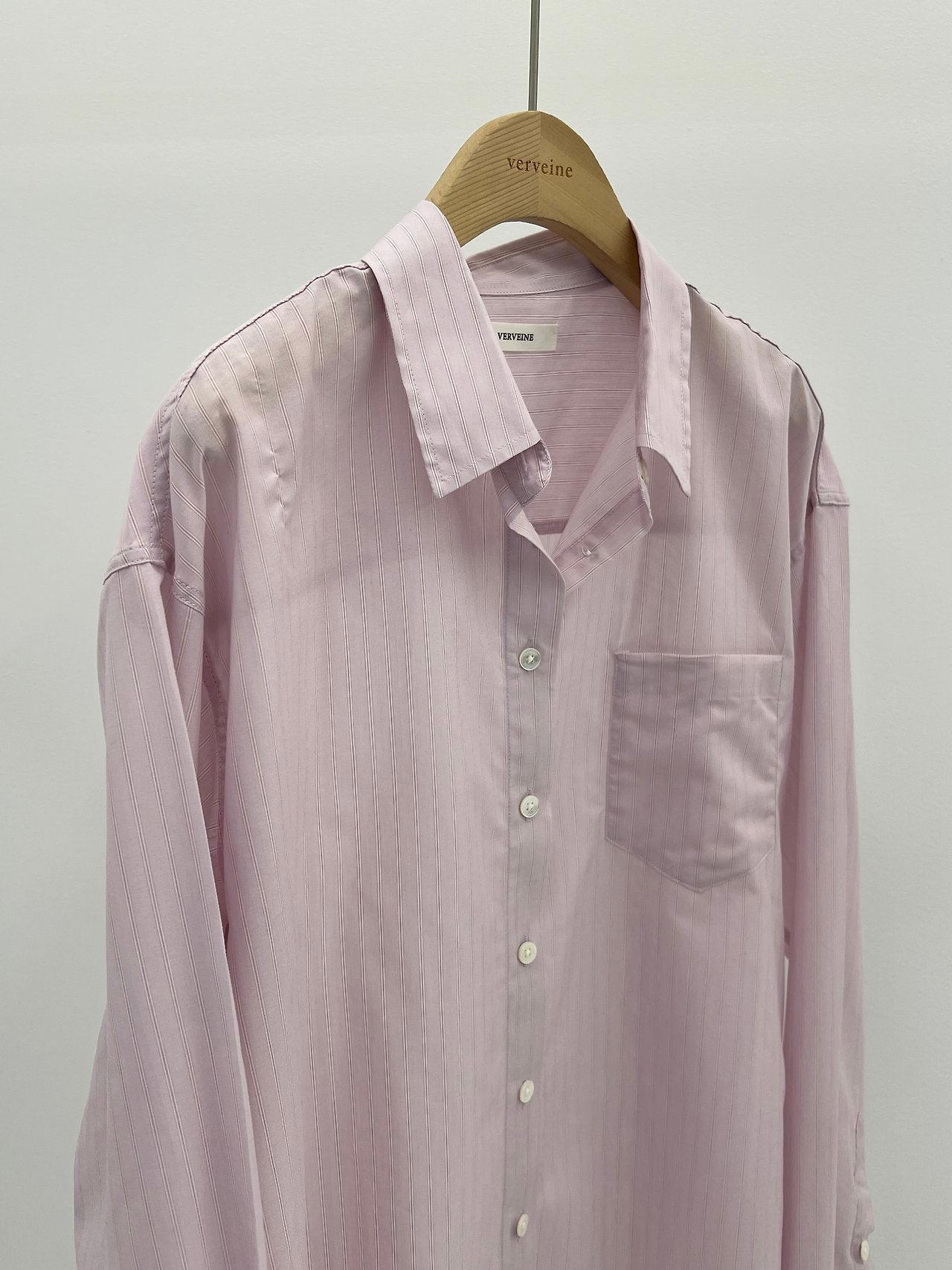 Rien light stripe shirt-2col