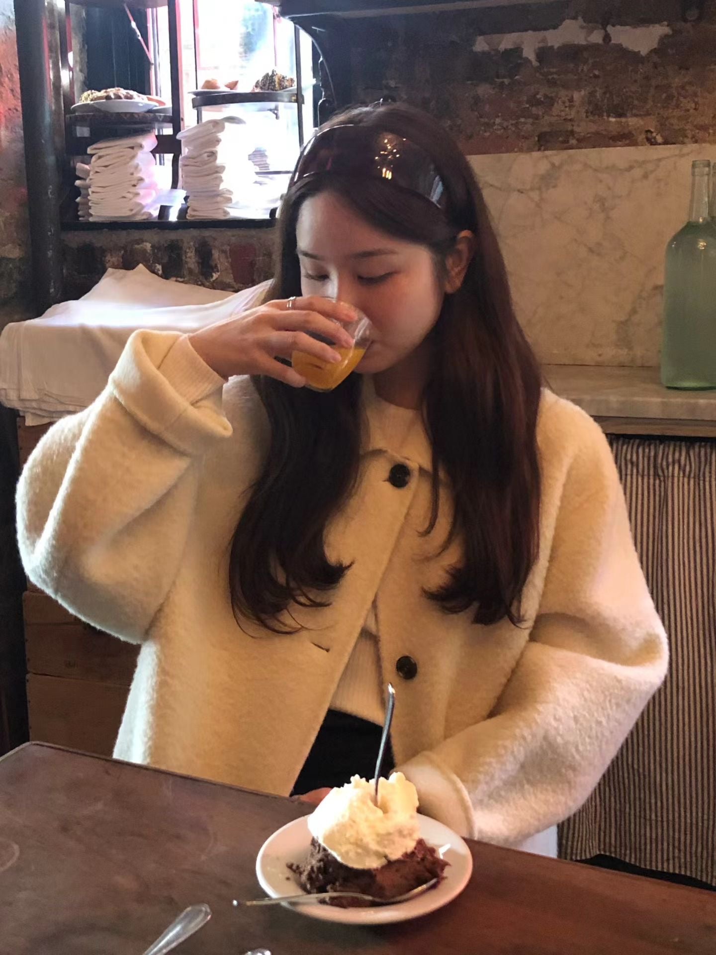 Ounce sophie alpaca handmade coat-2col