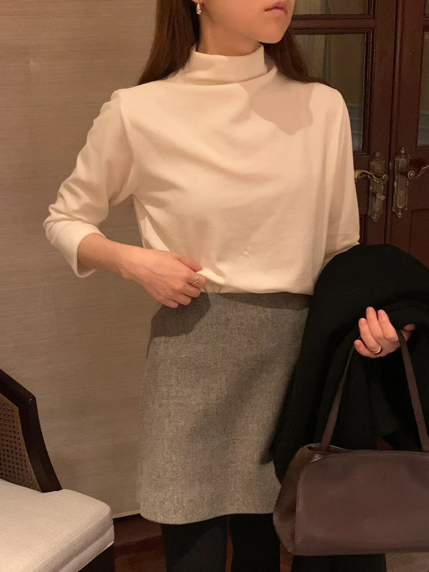 Ounce velvet pola T-2col