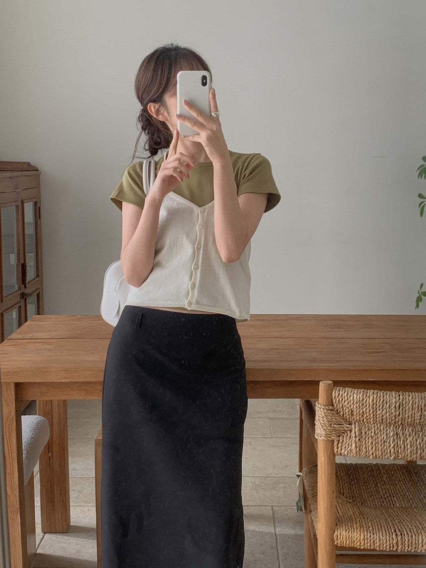 basic halter sleeveless-5col