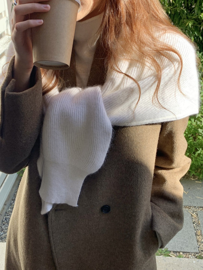 Verona raccoon knit bolero-3col