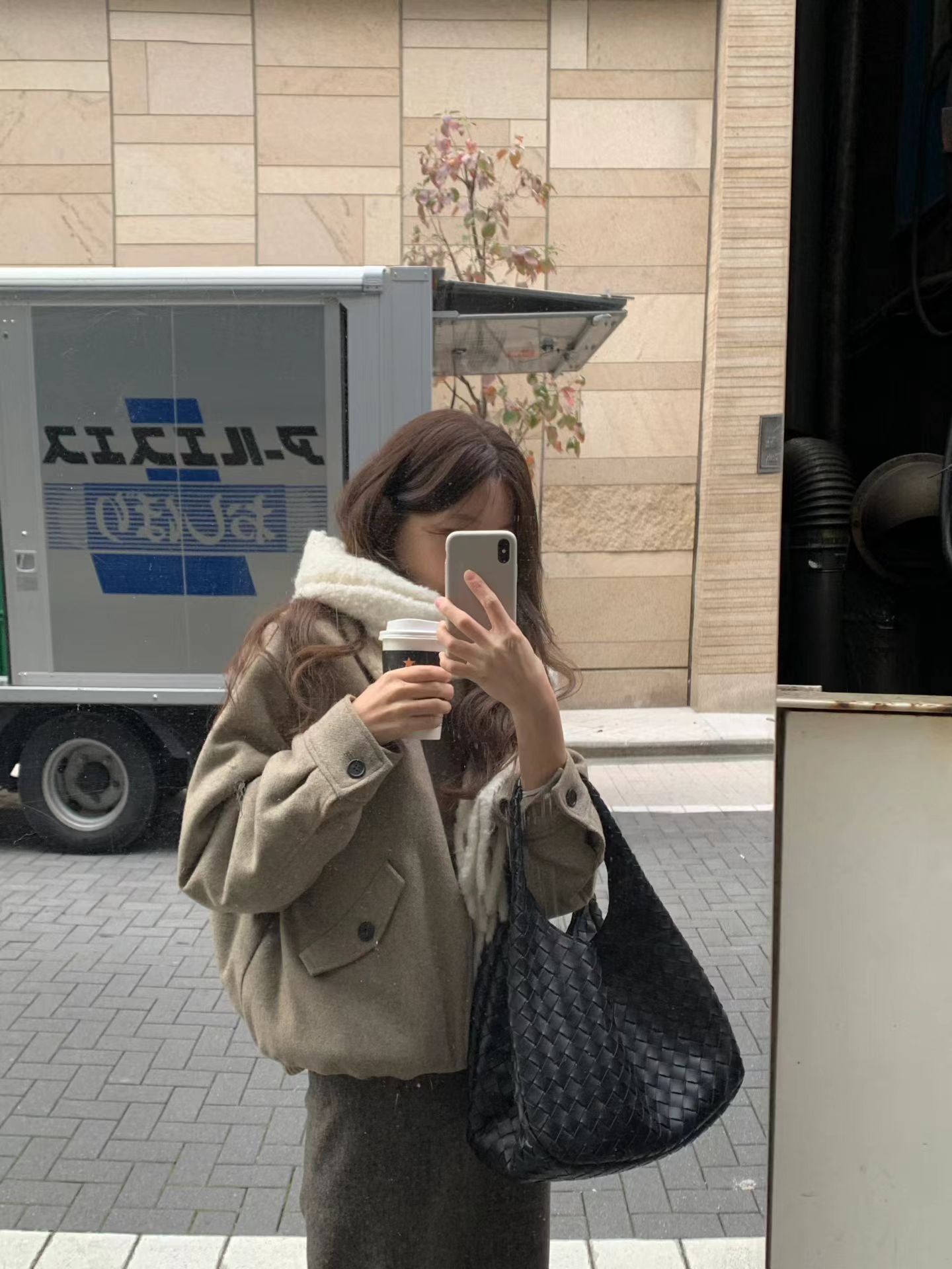 Ounce teddy wool fur Collar jacket-2col