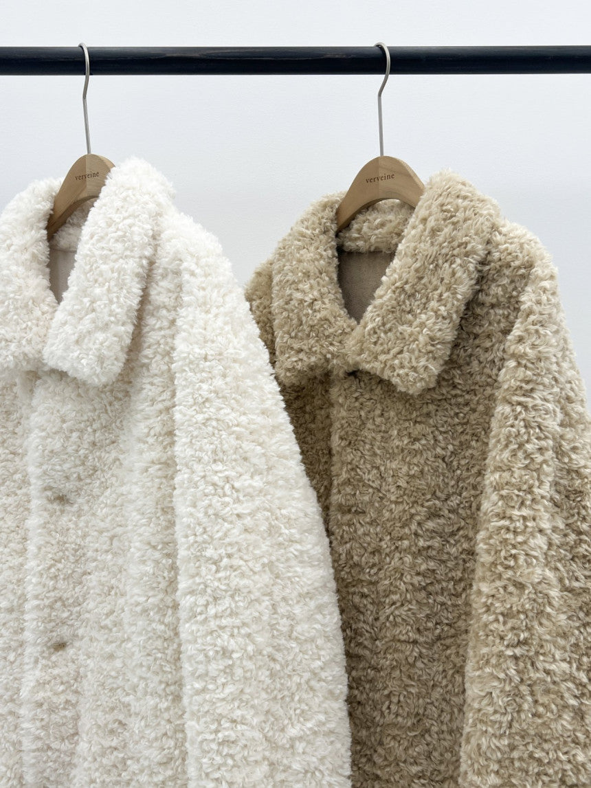 Ales reversible fur shearling jacket-2col