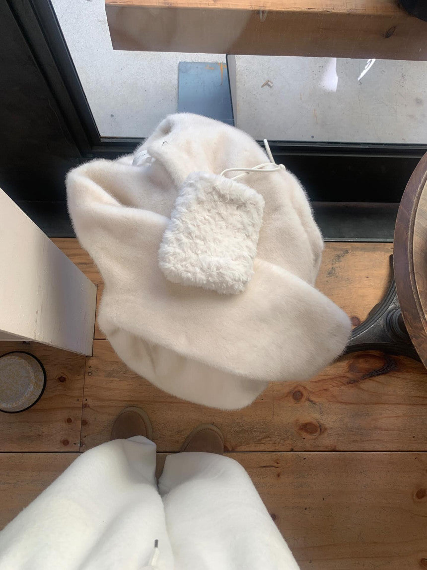 liter sand mink fur jacket-2col