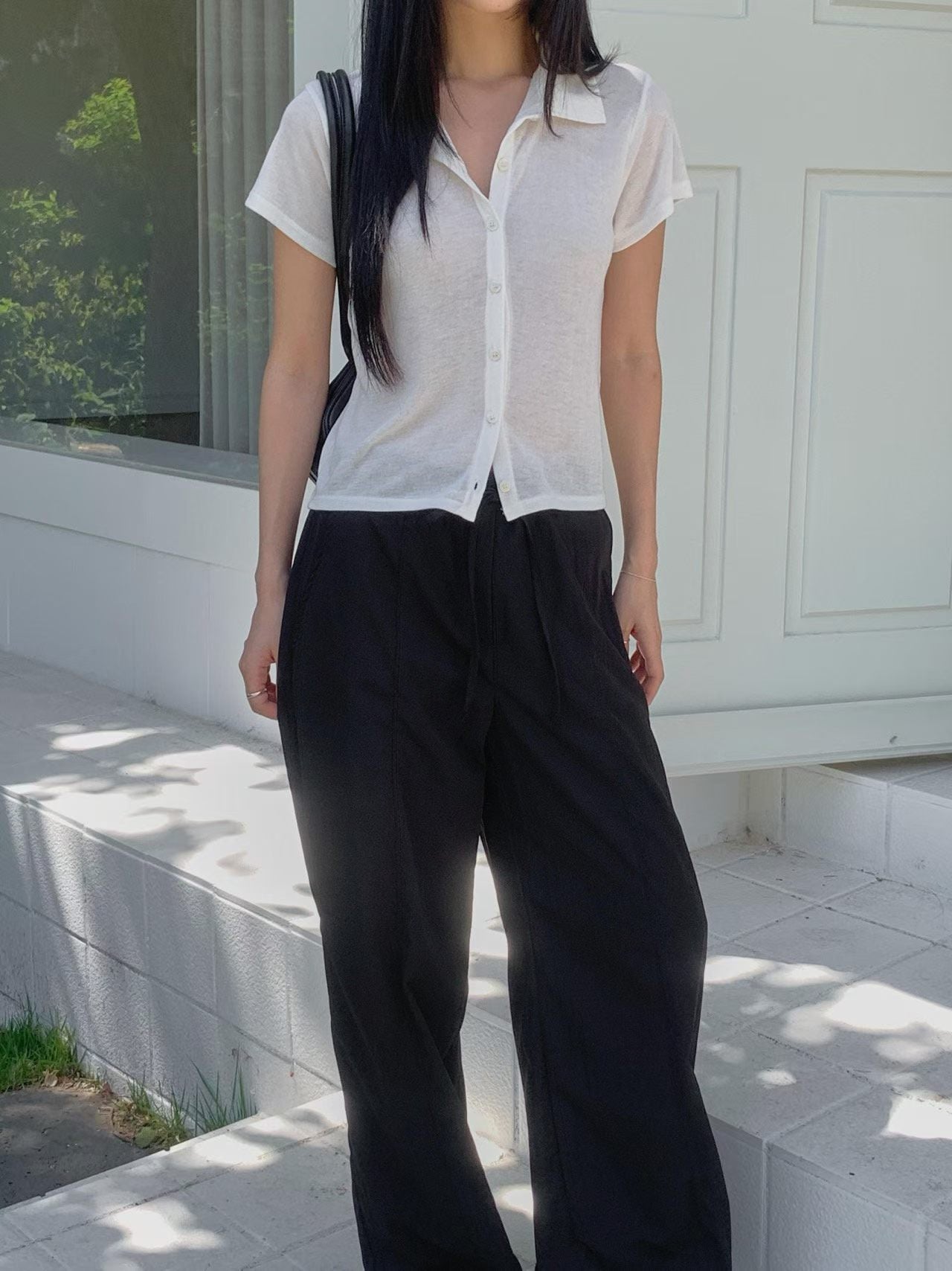 half collar cardigan-4col