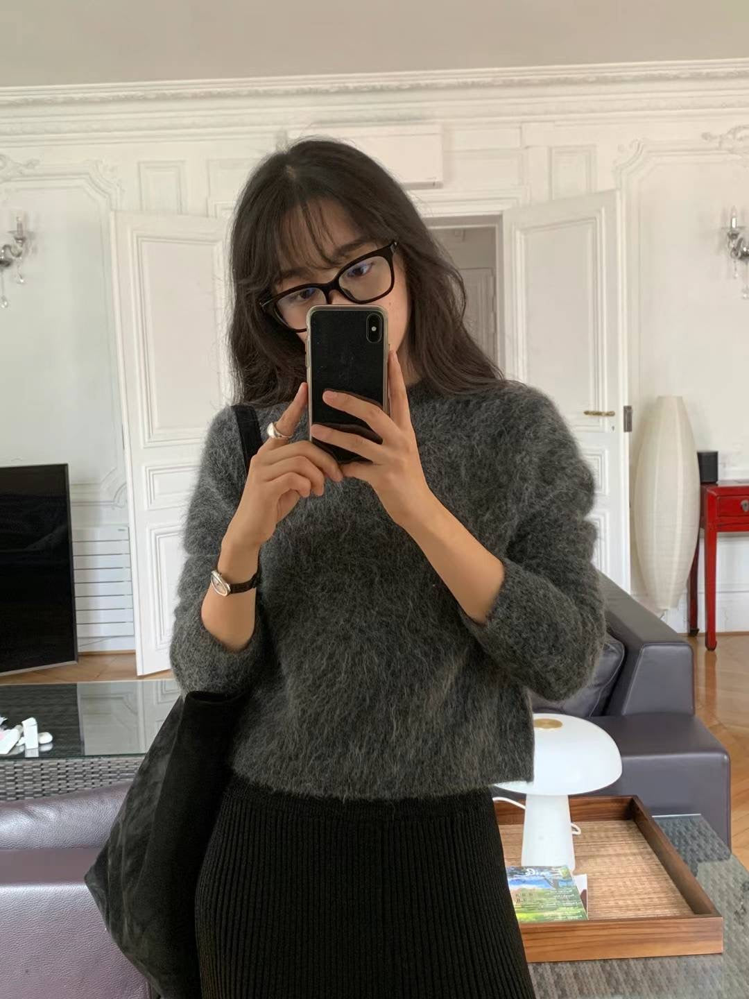 Ounce miu alpaca full over knit-3col