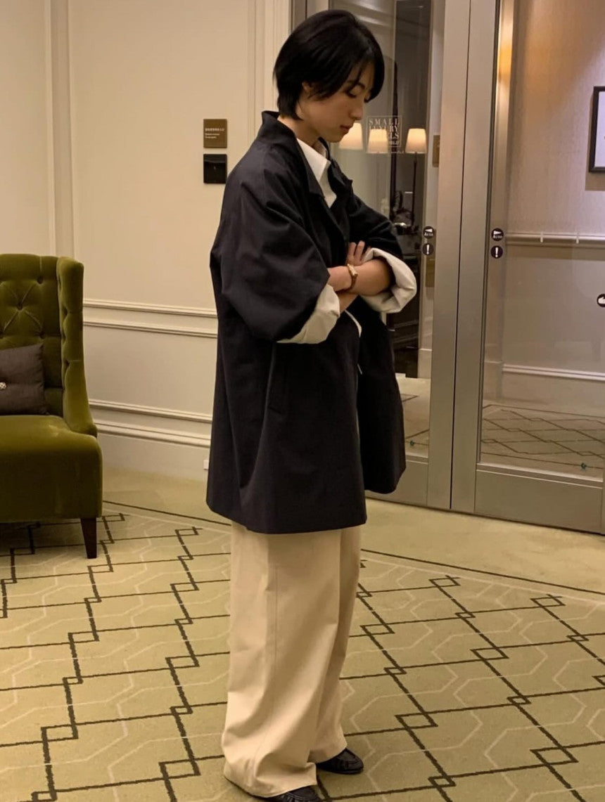 meli high-neck trench-2col