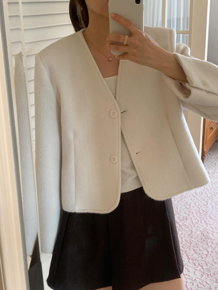 liter gloria wool jacket-2col