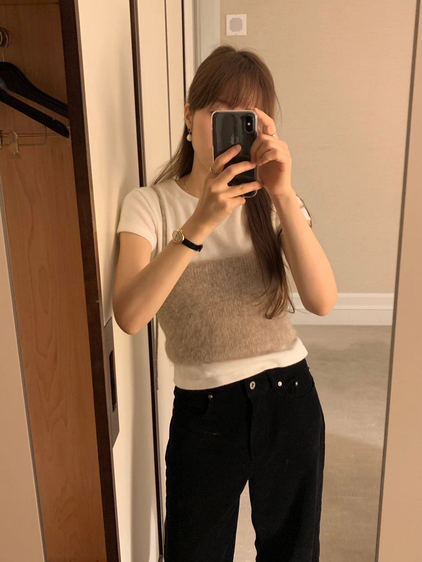 Ounce hairly alpaca bustier-2col