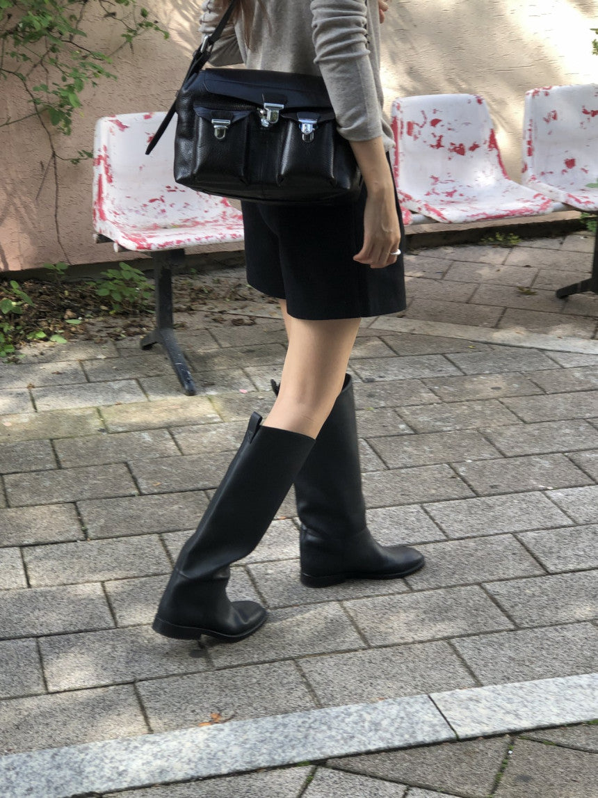 Eloy wool half pants-2col