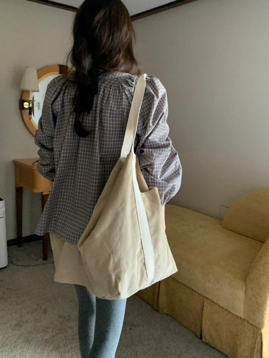 Venice check blouse-2col