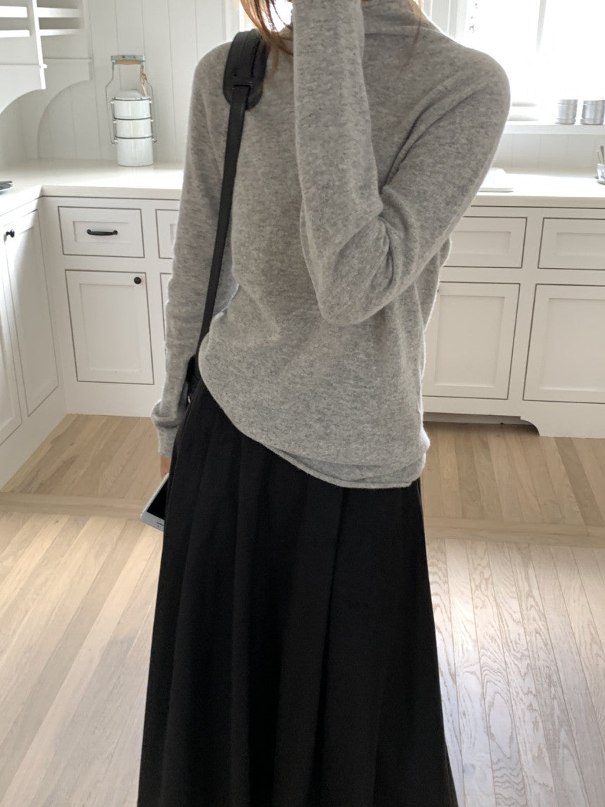 Lanoa cashmere wholegarment knit-4col
