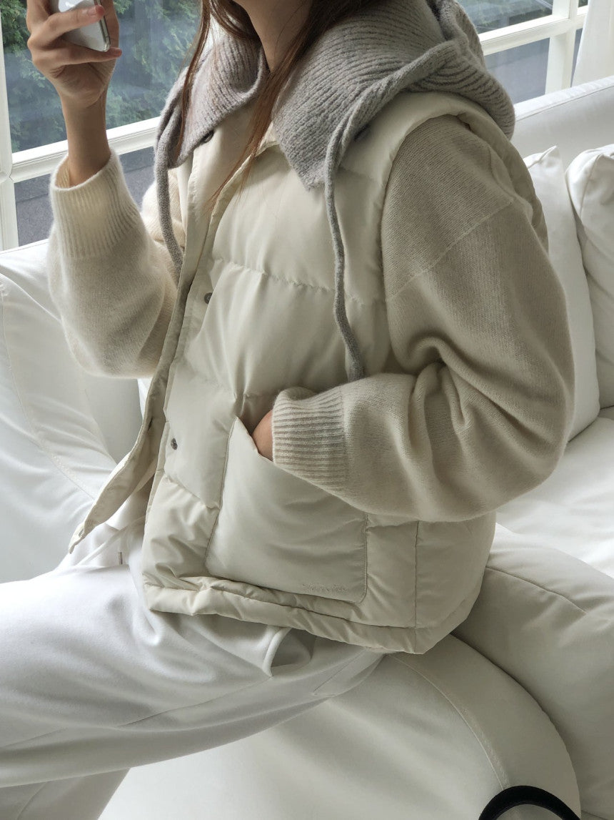 Bloom duckdown vest-3col