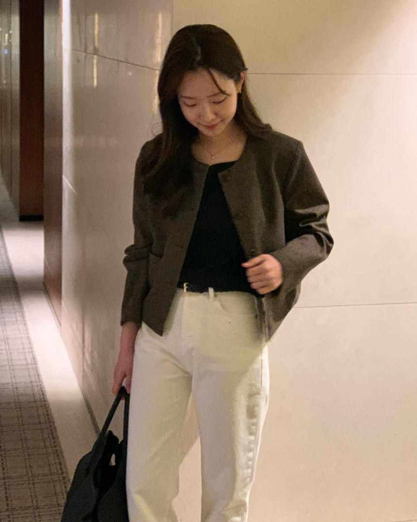 Celine wool no collar jacket