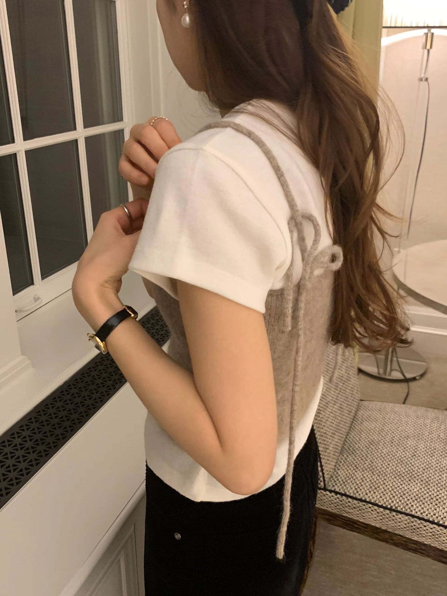 Ounce hairly alpaca bustier-2col