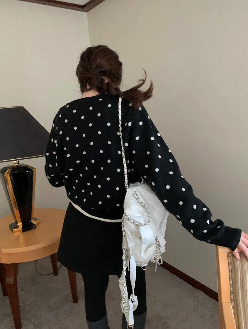 dot cash cardigan-2col