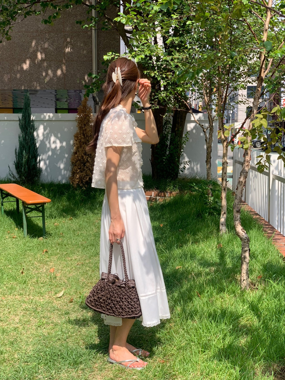 ruffle blouse-2col