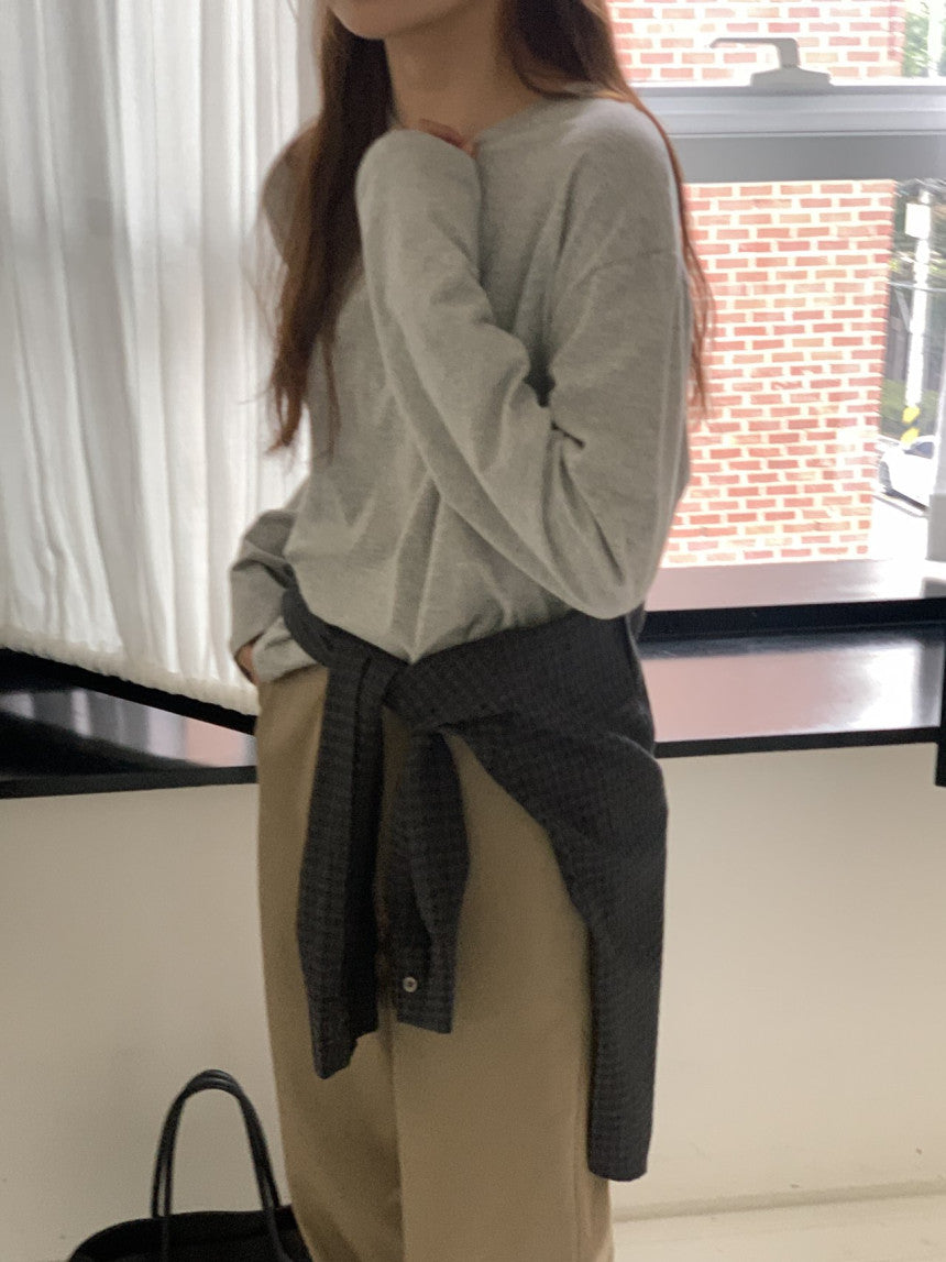 Pure brush cotton T-2col