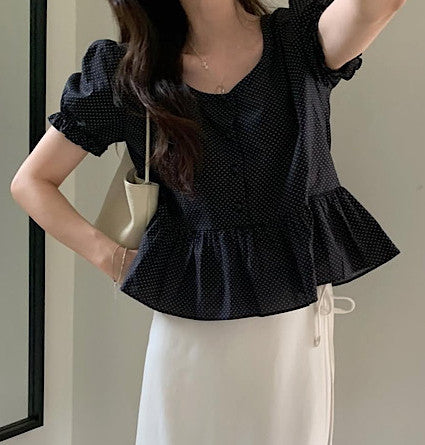 Merry dot blouse